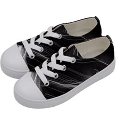 Photo Lumière Noir/gris Kids  Low Top Canvas Sneakers by kcreatif