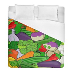 Vegetables Bell Pepper Broccoli Duvet Cover (full/ Double Size) by HermanTelo