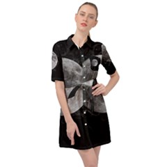 Lune Étoilé Belted Shirt Dress by kcreatif