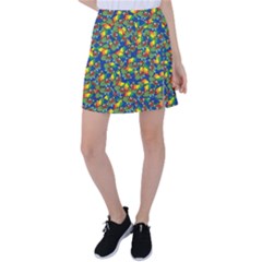 Clown World Pepe The Frog Honkhonk Meme Kekistan Funny Pattern Blue  Tennis Skirt by snek