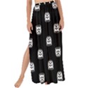 Sketchy Cartoon Ghost Drawing Motif Pattern Maxi Chiffon Tie-Up Sarong View1