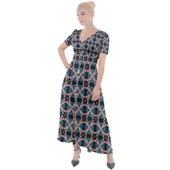 Df Alhambrine Cetta Button Up Short Sleeve Maxi Dress by deformigo