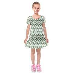 Df Agnosia Velis Kids  Short Sleeve Velvet Dress by deformigo