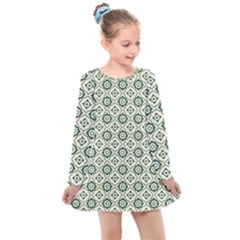 Df Agnosia Velis Kids  Long Sleeve Dress by deformigo