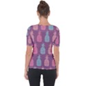 Pineapple Wallpaper Pattern 1462307008mhe Shoulder Cut Out Short Sleeve Top View2