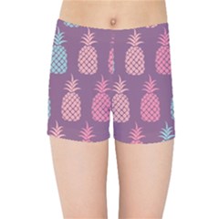 Pineapple Wallpaper Pattern 1462307008mhe Kids  Sports Shorts by Sobalvarro