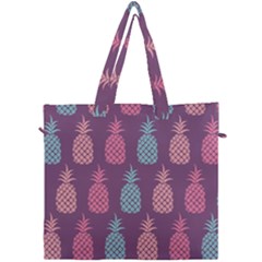 Pineapple Wallpaper Pattern 1462307008mhe Canvas Travel Bag by Sobalvarro