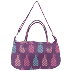 Pineapple Wallpaper Pattern 1462307008mhe Removal Strap Handbag by Sobalvarro