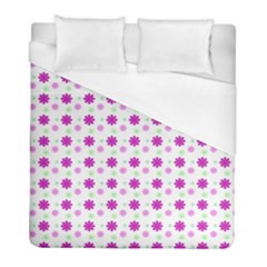 Background Flowers Multicolor Purple Duvet Cover (full/ Double Size) by HermanTelo