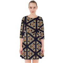 Pattern Stained Glass Triangles Smock Dress by HermanTelo