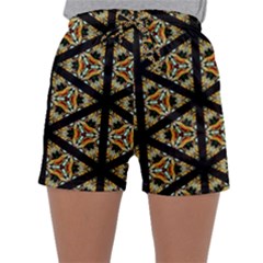 Pattern Stained Glass Triangles Sleepwear Shorts by HermanTelo