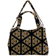 Pattern Stained Glass Triangles Double Compartment Shoulder Bag by HermanTelo