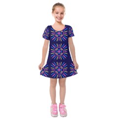 Df Kaysie Rainolds Kids  Short Sleeve Velvet Dress by deformigo