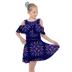 Df Kaysie Rainolds Kids  Shoulder Cutout Chiffon Dress by deformigo