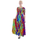 Multicolored Vibran Abstract Textre Print Half Sleeves Maxi Dress View1