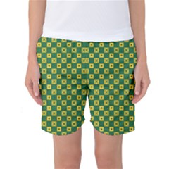 Df Green Domino Women s Basketball Shorts by deformigo