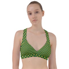 Df Green Domino Sweetheart Sports Bra by deformigo