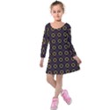 DF Festus Regence Kids  Long Sleeve Velvet Dress View1