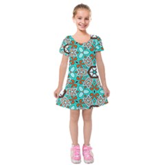 Df Kyo Shun Kids  Short Sleeve Velvet Dress by deformigo