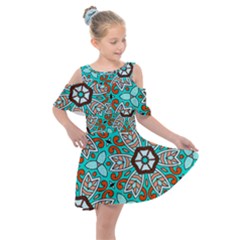 Df Kyo Shun Kids  Shoulder Cutout Chiffon Dress by deformigo