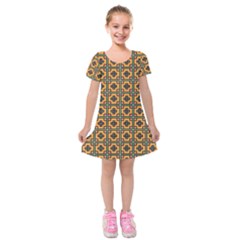 Df Villavechia Kids  Short Sleeve Velvet Dress by deformigo