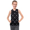 Buddhism Motif Print Pattern Design Kids  Sleeveless Hoodie View1