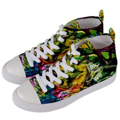 Alice Walk 1 1 Women s Mid-top Canvas Sneakers by bestdesignintheworld