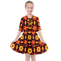 Rby-b-8-8 Kids  All Frills Chiffon Dress by ArtworkByPatrick