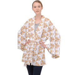 Df Giovanni Di Graziano Long Sleeve Velvet Kimono  by deformigo