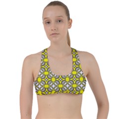 Df Fergano Criss Cross Racerback Sports Bra by deformigo