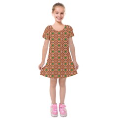 Df Tana Regency Kids  Short Sleeve Velvet Dress by deformigo