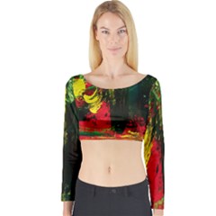 Revelation 1 8 Long Sleeve Crop Top by bestdesignintheworld