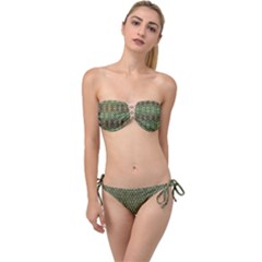 Df Lanika Twist Bandeau Bikini Set by deformigo