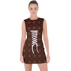 Df Vesper Lace Up Front Bodycon Dress by deformigo