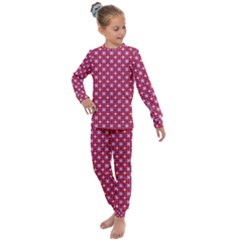 Df Magenta Rumor Kids  Long Sleeve Set  by deformigo