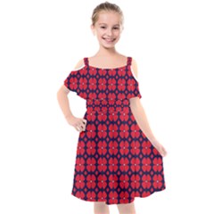 Df Clematis Kids  Cut Out Shoulders Chiffon Dress by deformigo