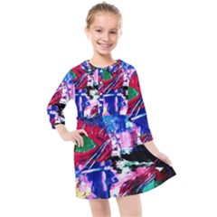 Combat Trans 6 Kids  Quarter Sleeve Shirt Dress by bestdesignintheworld