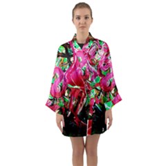 Flamingo   Child Of Dawn 9 Long Sleeve Satin Kimono by bestdesignintheworld