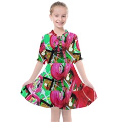 Flamingo   Child Of Dawn 9 Kids  All Frills Chiffon Dress by bestdesignintheworld