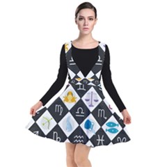 Zodiac Astrology Horoscope Plunge Pinafore Dress by HermanTelo