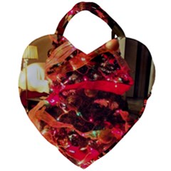 Christmas Tree  1 3 Giant Heart Shaped Tote by bestdesignintheworld