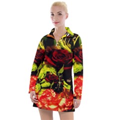 Flowers 1 1 Women s Long Sleeve Casual Dress by bestdesignintheworld