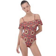 Miglieri Frill Detail One Piece Swimsuit by deformigo