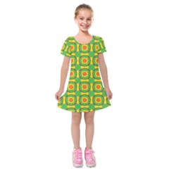 Nadallaa Kids  Short Sleeve Velvet Dress by deformigo