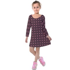 Chocolour Kids  Long Sleeve Velvet Dress by deformigo