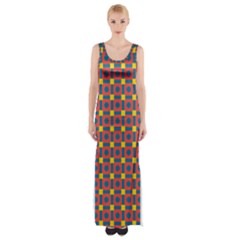 Senouras Thigh Split Maxi Dress by deformigo