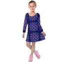 Papiamento Kids  Long Sleeve Velvet Dress View1