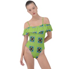 Lemona Frill Detail One Piece Swimsuit by deformigo