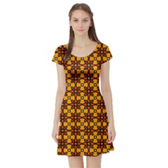 Brandon Short Sleeve Skater Dress by deformigo