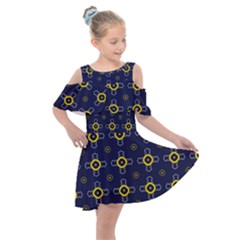 Tanheli Kids  Shoulder Cutout Chiffon Dress by deformigo